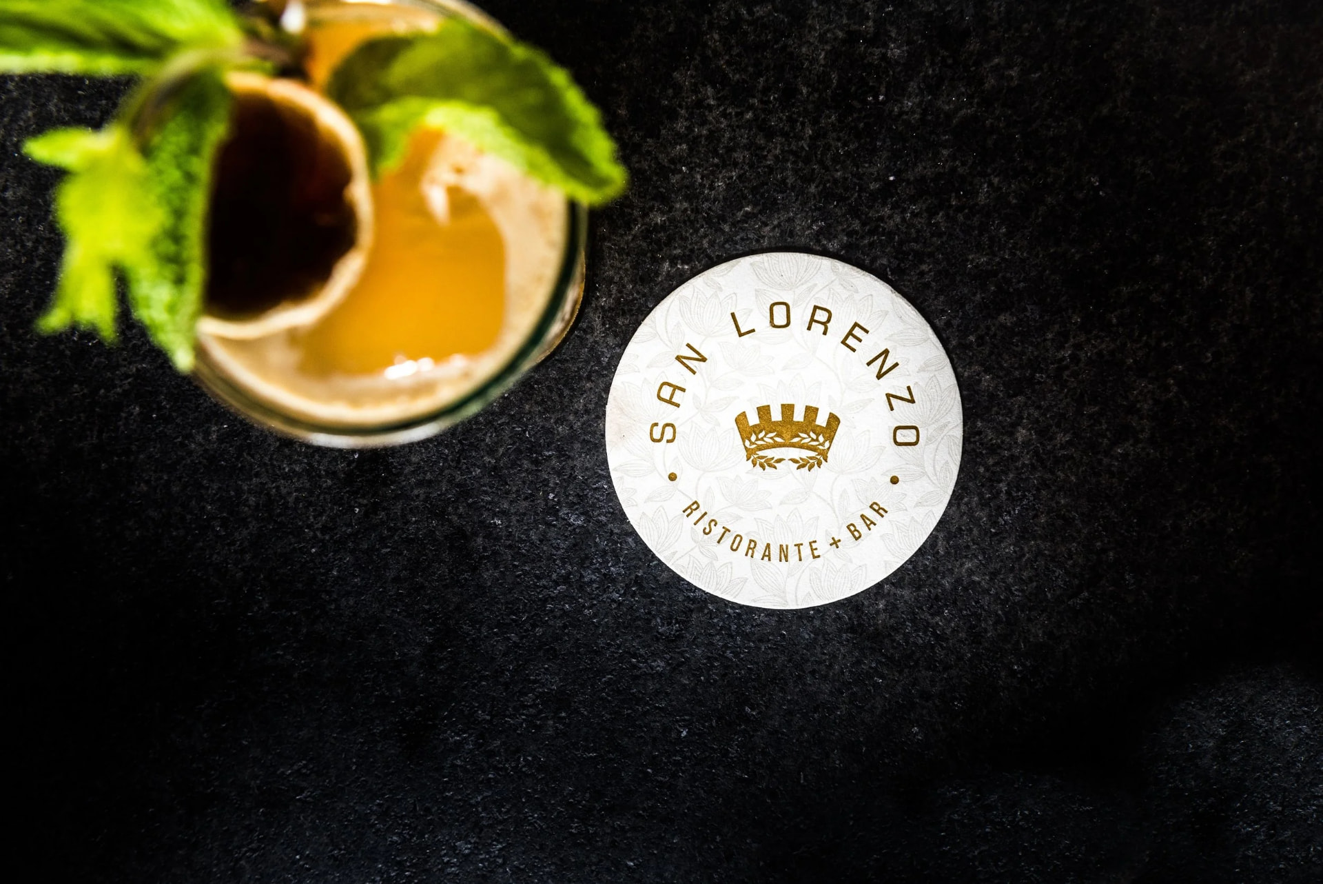 A cocktail poured at the San Lorenzo bar