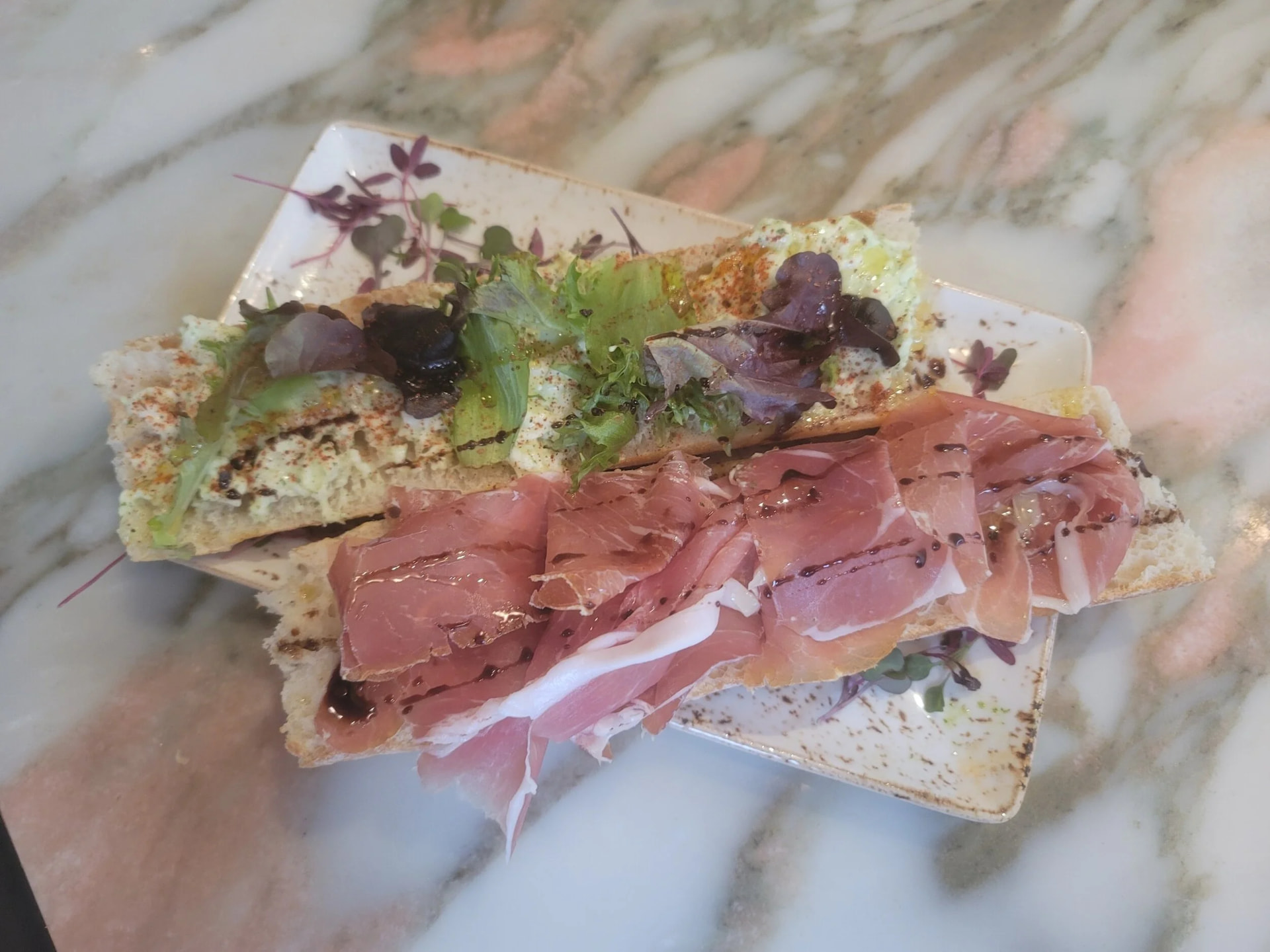 Prosciutto sandwich