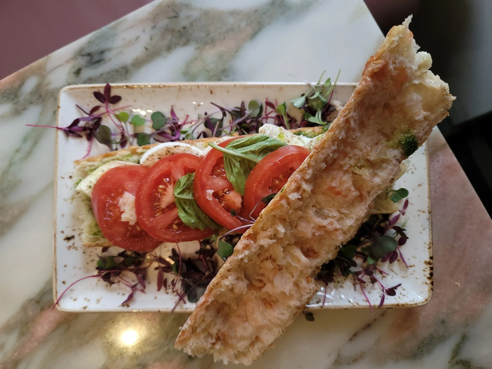 Caprese sandwich